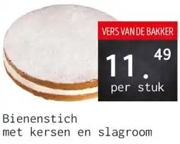 Naanhof Bienenstich met kersen en slagroom aanbieding