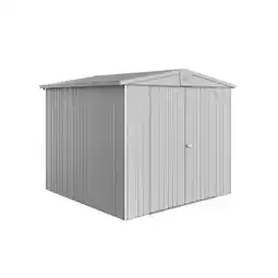 Praxis Biohort Metalen Tuinhuis Europa - Zilver Metallic - 244x228cm - Dubbele Deur aanbieding