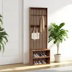 Action Kapstok met schoenenrek aanbieding