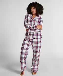 Hunkemoller Hunkemöller Polar fleece pyjamaset Wit aanbieding