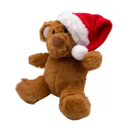 Zooplus Aumüller Kerst Teddybeer met Kerstmuts - L 15,5 x B 12 x H 5 cm aanbieding