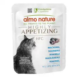 Zooplus 6x50g Almo Nature HFC Zeer Smakelijk Makreel natvoer voor katten aanbieding