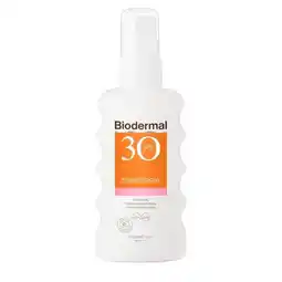 Trekpleister Biodermal Gevoelige Huid SPF30 Zonnespray aanbieding
