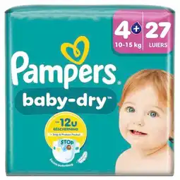 Trekpleister Pampers Baby-Dry Maat 4+ Luiers aanbieding