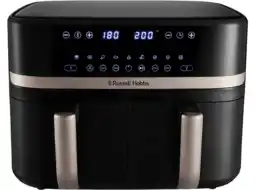 MediaMarkt Russell Hobbs Satisfry Dual Basket 9l - 27680-56 Heteluchtfriteuse aanbieding