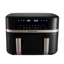 MediaMarkt Russell Hobbs Satisfry Dual Basket 9l - 27680-56 Heteluchtfriteuse aanbieding