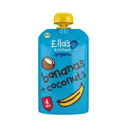 Etos Ella's Kitchen Bananen Kokos Biologisch Knijpfruit 4+ Maanden 120 GR aanbieding