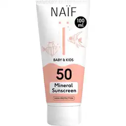 Etos Naïf Zonnebrandcrème Baby & Kids SPF50 100 ML aanbieding