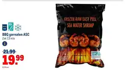 Makro BBQ garnalen ASC aanbieding