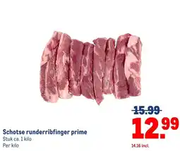 Makro Schotse runderribfinger prime aanbieding