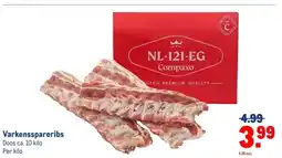 Makro Varkensspareribs aanbieding