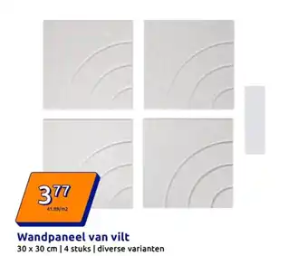 Wandpaneel van vilt