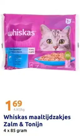 Action Whiskas maaltijdzakjes Zalm & Tonijn aanbieding