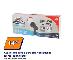 Action CleanRite Turbo Scrubber draadloze reinigingsborstel aanbieding