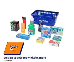 Action Action speelgoedwinkelmandje aanbieding