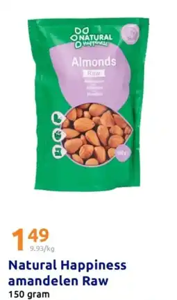 Action Natural Happiness amandelen Raw aanbieding