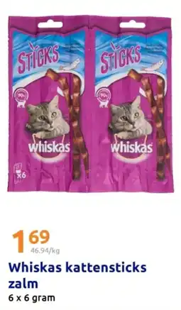 Action Whiskas kattensticks zalm aanbieding