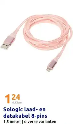 Action Sologic laad- en datakabel 8-pins aanbieding