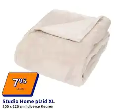 Action Studio Home plaid XL aanbieding