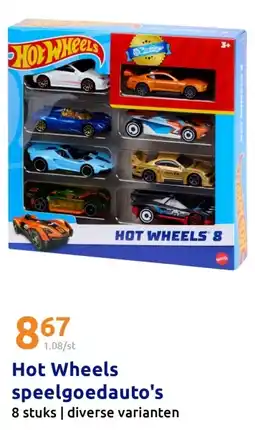 Action Hot Wheels speelgoedauto's aanbieding
