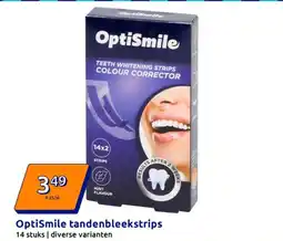 Action OptiSmile tandenbleekstrips aanbieding