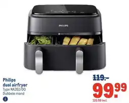 Makro Philips dual airfryer aanbieding