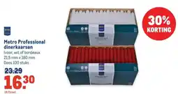 Makro Metro Professional dinerkaarsen aanbieding