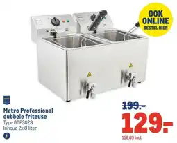Makro Metro Professional dubbele friteuse aanbieding