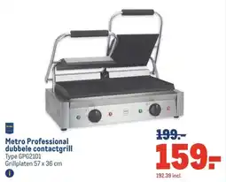 Makro Metro Professional dubbele contactgrill aanbieding