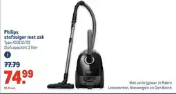 Makro Philips stofzuiger met zak aanbieding