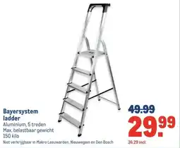 Makro Bayersystem ladder aanbieding