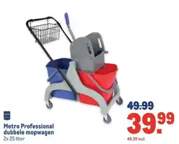 Makro Metro Professional dubbele mopwagen aanbieding
