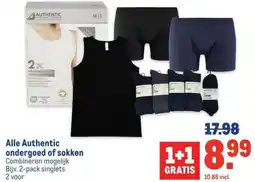 Makro Alle Authentic ondergoed of sokken aanbieding