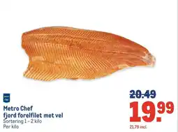 Makro Metro Chef fjord forelfilet met vel aanbieding