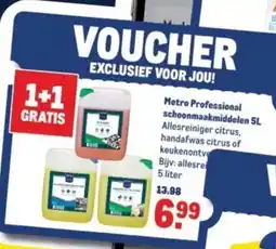 Makro Metro Professional schoonmaakmiddelen aanbieding