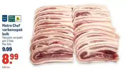 Makro Metro Chef varkensspek bulk aanbieding
