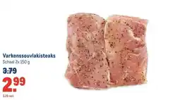 Makro Varkenssouvlakisteaks aanbieding
