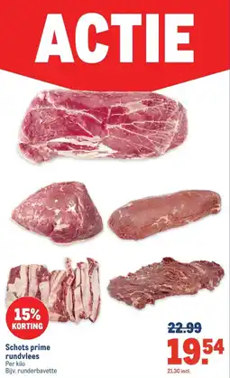 Makro Schots prime rundvlees aanbieding