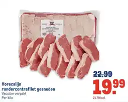 Makro Horecalijn rundercontrafilet gesneden aanbieding