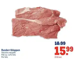 Makro Runderriblappen aanbieding