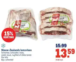 Makro Nieuw Zeelands lamsvlees aanbieding