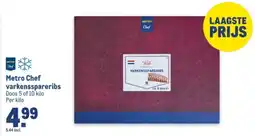 Makro Metro Chef varkensspareribs aanbieding