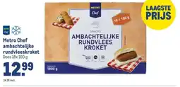Makro Metro Chef ambachtelijke rundvleeskroket aanbieding