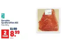 Makro Gerookte fjordforelfilet ASC aanbieding