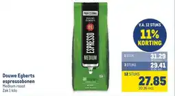 Makro Douwe Egberts espressobonen aanbieding