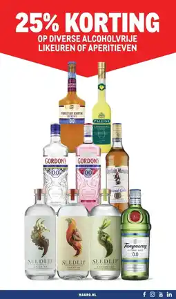 Makro Op diverse alcoholvrije likeuren of aperitieven aanbieding