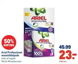 Makro Ariel Professional wasmiddelpods aanbieding