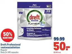 Makro Dreft Professional vaatwastabletten aanbieding
