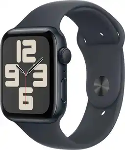 Coolblue Apple Watch SE 2024 44mm Midnight Sportband S/M aanbieding
