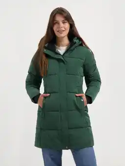 ANWB Travelin' Rissne Dames Puffer winterjas Donker Groen aanbieding